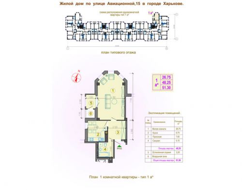 1-ком. квартира
