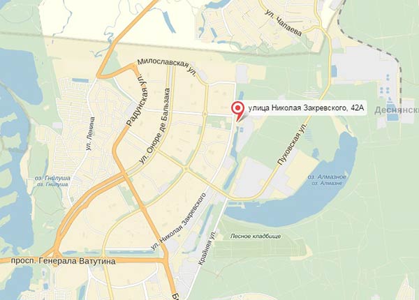 ЖК Жемчужина Троещины на карте