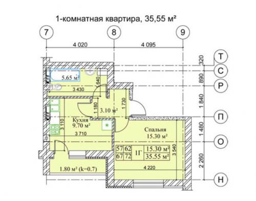 1-ком.квартира