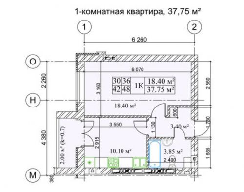 1-ком.квартира