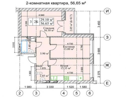 2-ком.квартира