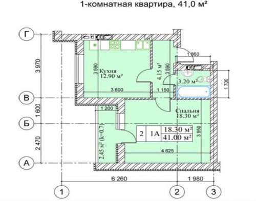 1-ком.квартира