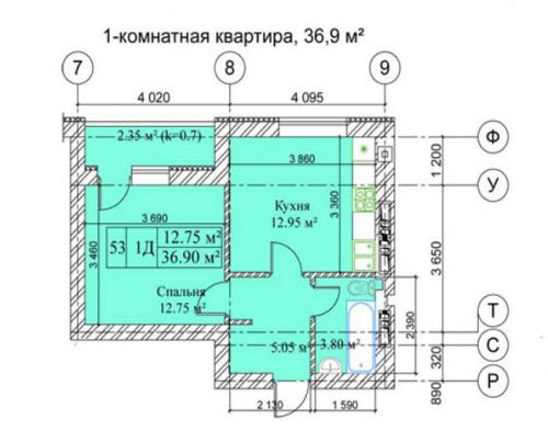 1-ком.квартира