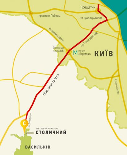Расположение ЖК Столичный на карте
