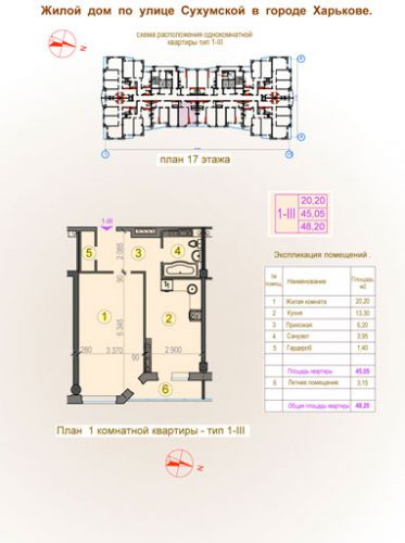 1-ком. квартира