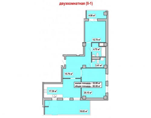 2-ком. квартира