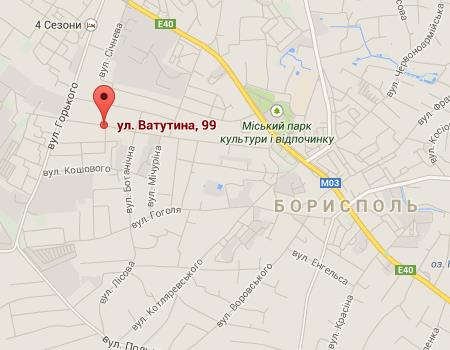 Расположение ЖК на ул. Ватутина на карте
