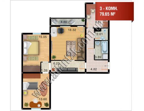 3-ком. квартира